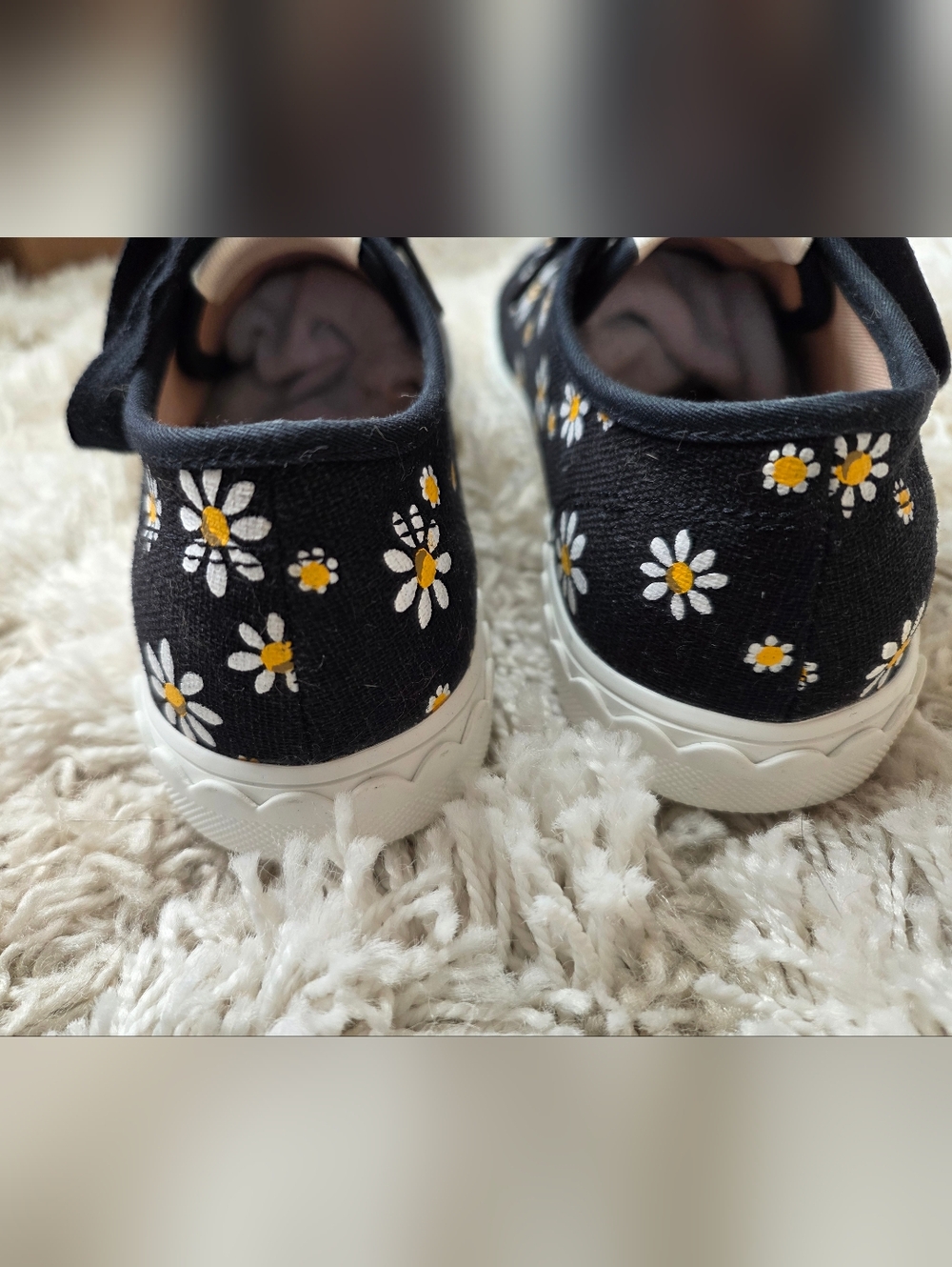 kate spade floral black canvas sneakers - Picture 5 of 7